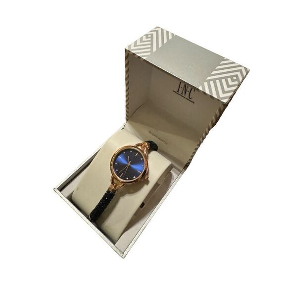 NWT Inc International Concepts Women's Gold-Tone Slider Bracelet Watch 28mm - Picture 5 of 7